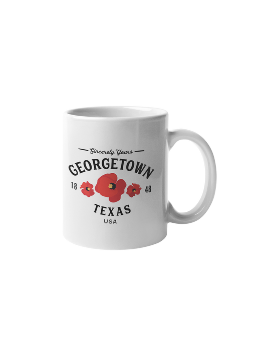 Georgetown Texas Mug - Poppies