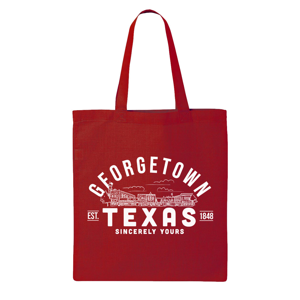 Georgetown Texas Tote Bag - Town Square