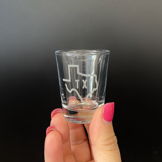 TX State Shot Glass