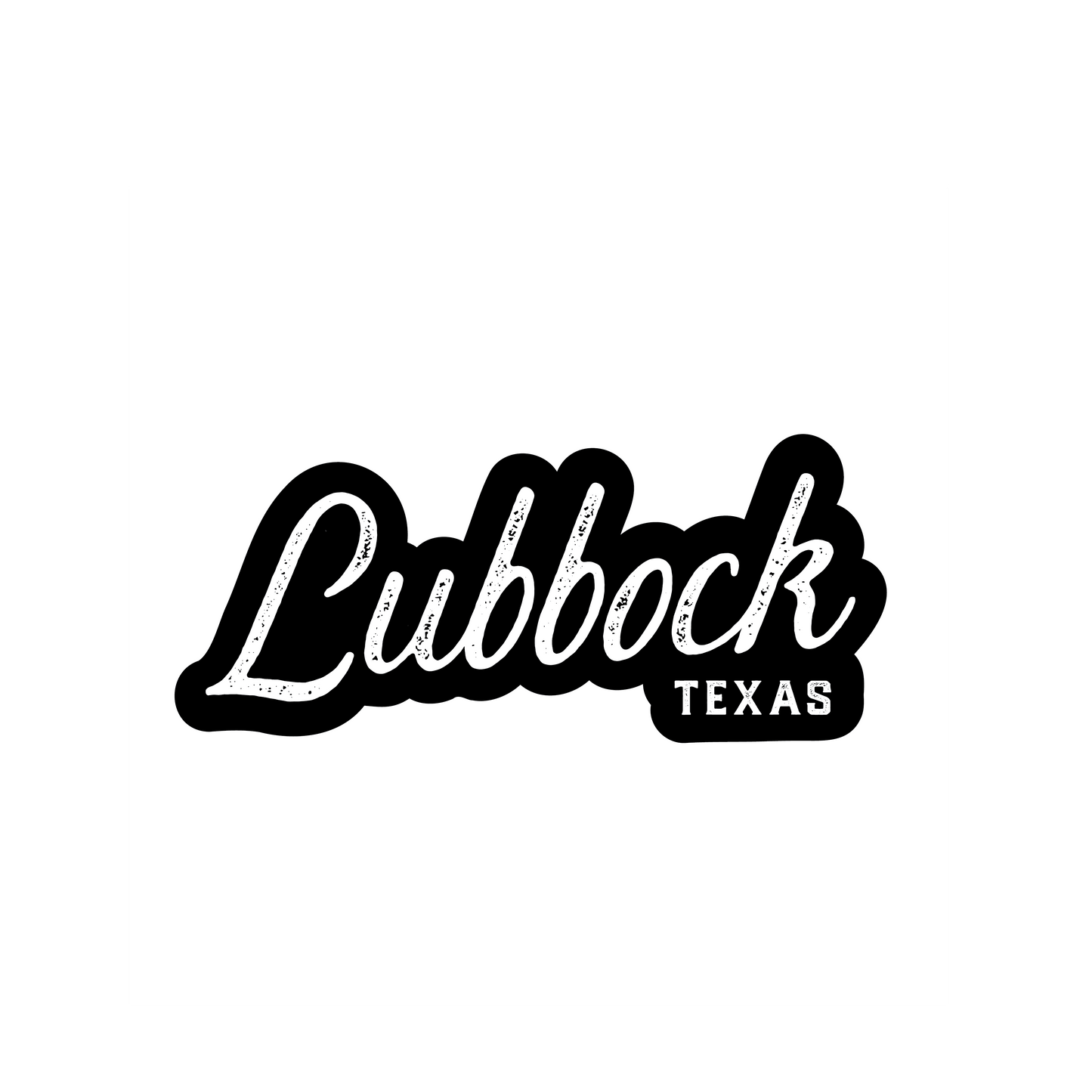 Lubbock Texas Decal - Script