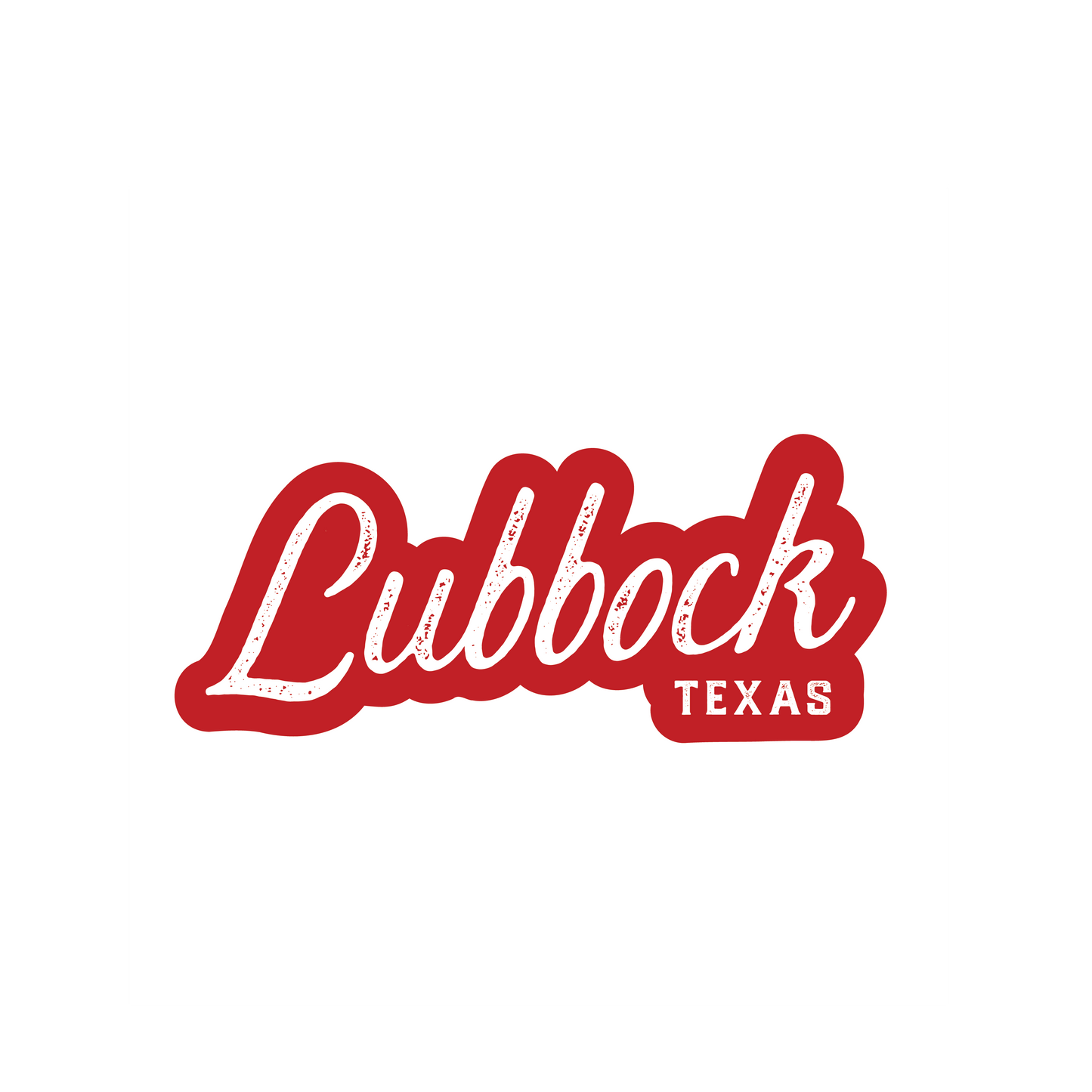 Lubbock Texas Decal - Script