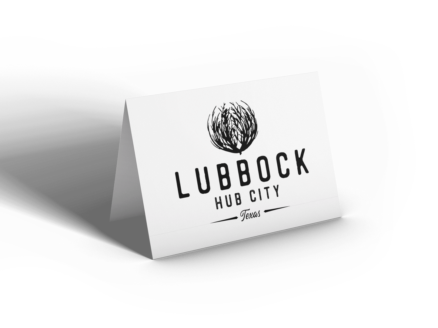 Lubbock Texas Note Card - Hub City