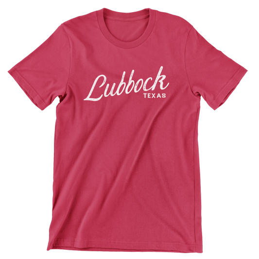 Lubbock Texas T-shirt - Script