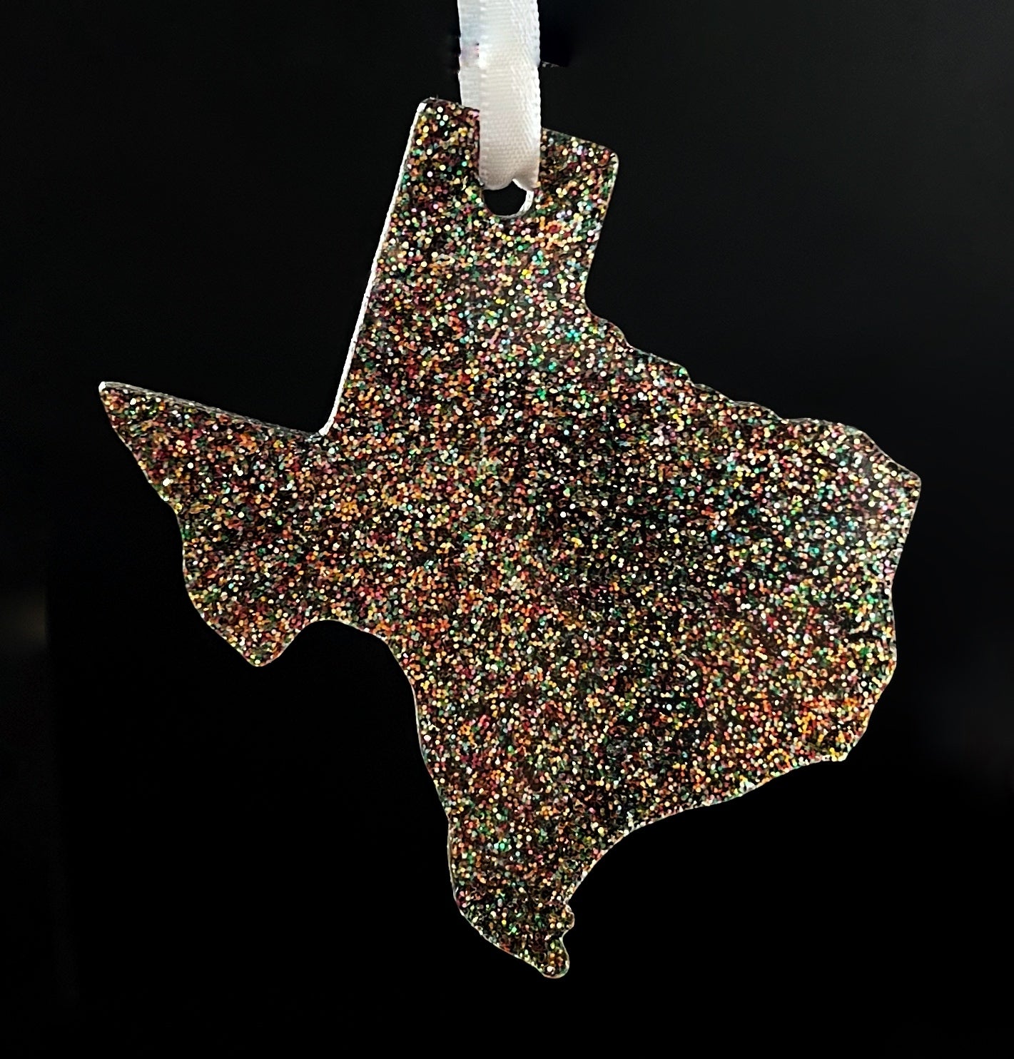Texas Glitter Acrylic Ornament