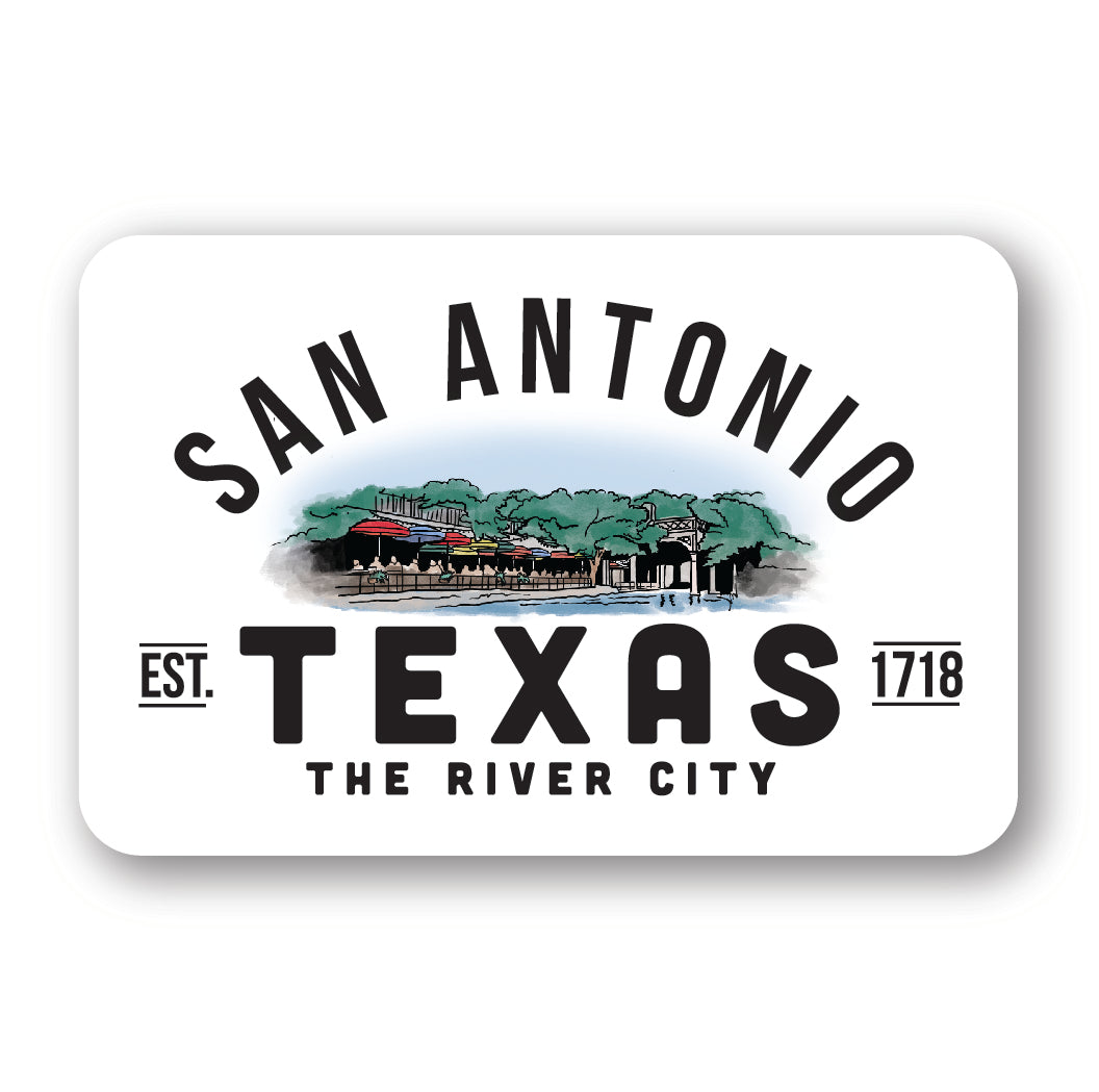 San Antonio Texas Aluminum Magnet