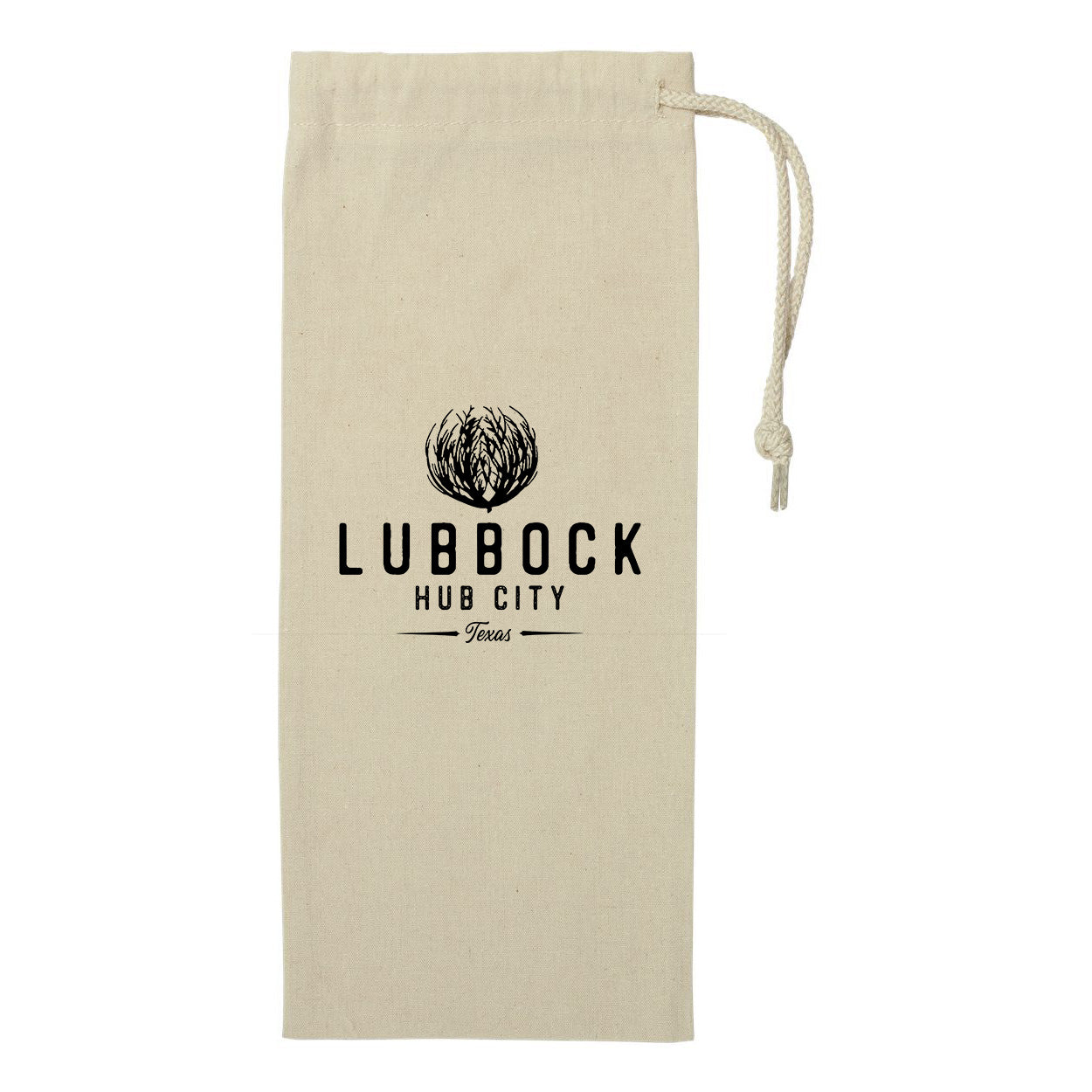 Lubbock Drawstring Wine Bag