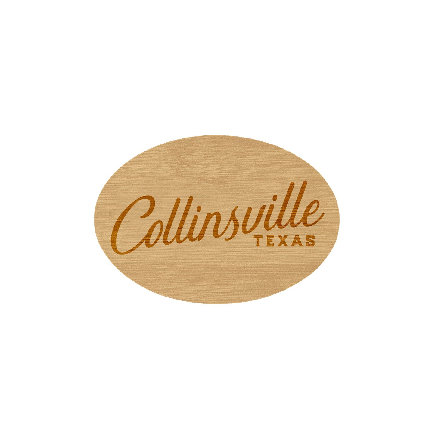 Collinsville Texas Wooden Magnet