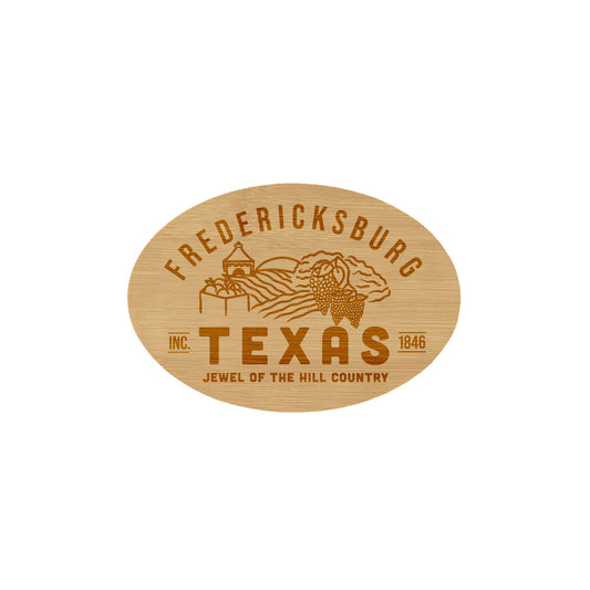 Fredericksburg Texas Wooden Magnet