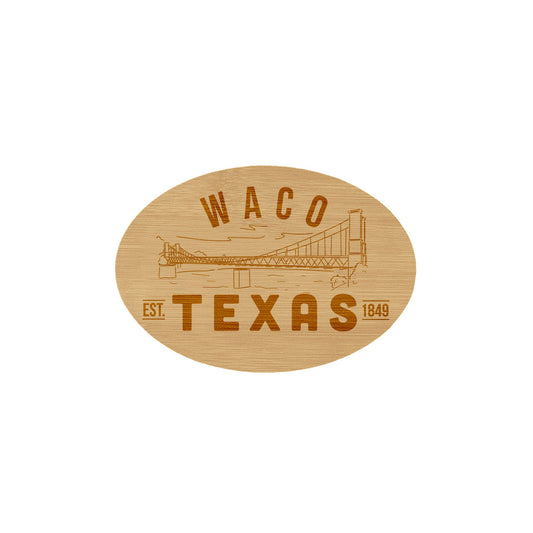 Waco Texas Wooden Magnet